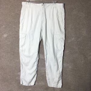 Roundtree & Yorke Casuals Mens Linen Cargo Pants Sz 36X30 (38X30) Khaki Straight